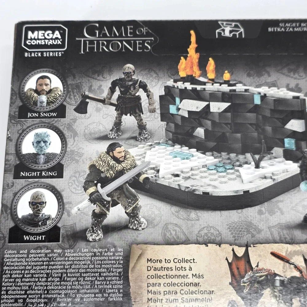 Game of Thrones Battle Beyond the Wall Mega Construx Black Series Set Mega Bloks